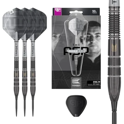 Abbildung von Target Darts Nathan Aspinall x Echo 90% Tungsten Steel Tip Swiss Point Dart Set 24G ASP Player Edition Darts, Pro Grip Shafts &amp; Ultra No.2 Flights, inkl. SP Tool