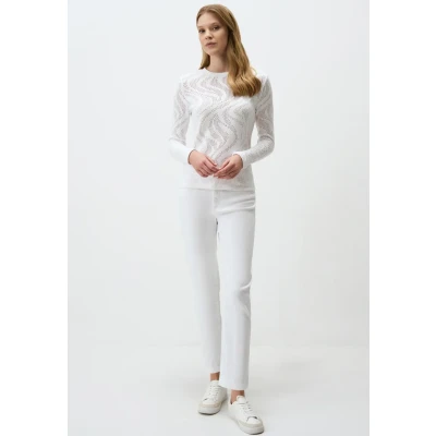 Abbildung von Jimmy Key Textured Strickpullover, Damen, Größe: 36, Ecru