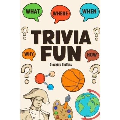Abbildung von Stocking Stuffers : Trivia Fun: 580 Questions, Game Book for Kids, Teens, Adults: Perfect Christmas Gift Idea Men and Women