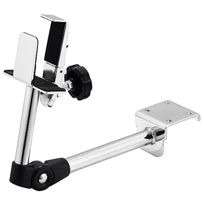 Abbildung von Meinl Percussion Bongo Mount Zubehör Halterung zum Montieren von Bongos auf Conga Double Stand Stahl, Verchromt (THBM)