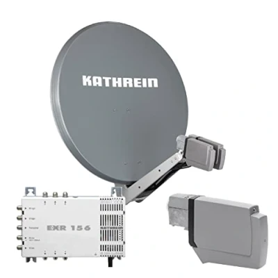 Abbildung von Kathrein CAS 90 gr Sat Antenne multifeedfähig Graphit (grau) 6 Teilnehmer