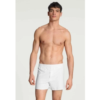 Abbildung von Calida Jerseyboxershorts MIT Eingriff Boxershorts, Herren, Größe: Small, White