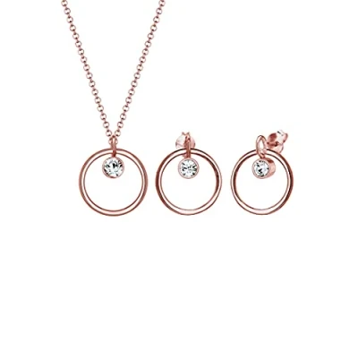 Abbildung von Elli SET Ohrringe, Damen, Größe: 45, Roségold