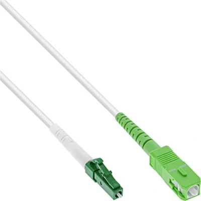 Abbildung von InLine® LWL Simplex Kabel, FTTH, LC/APC 8 zu SC/APC 8, 9/125µm, OS2, 10m