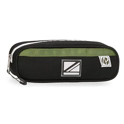 Abbildung von Pepe Jeans Luca Federmäppchen, Schwarz, 22 x 7 3 cm, Polyester, Schwarz , Etui