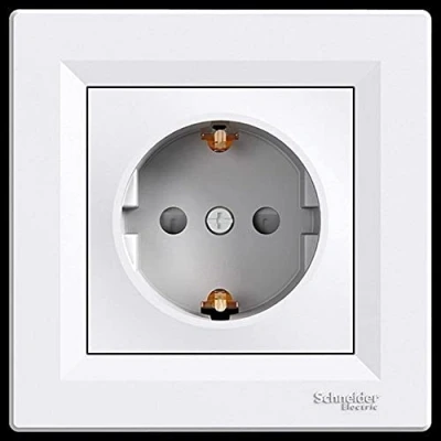 Abbildung von Schneider Electric eph2900221 Basis SCHUKO Steckdose 16 A 250 V, weiß