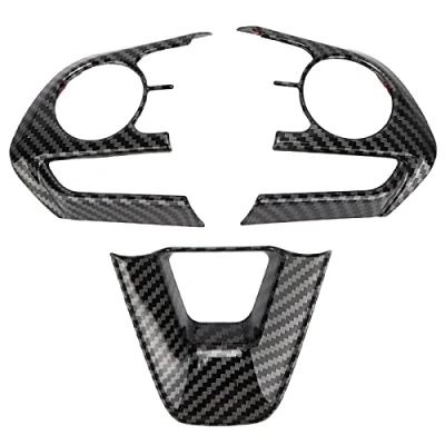 Abbildung von Auto Lenkrad Verkleidung Abdeckung,für RAV4 2019‑2021 Langlebige Kratzfeste Schutzabde Innere zubehör Panel Abdeckung Trim.