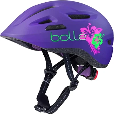 Abbildung von bollé STANCE JUNIOR Purple Flower Matte XS 47 51cm, Fahrradhelm, Extra Small, Unisex Kinder