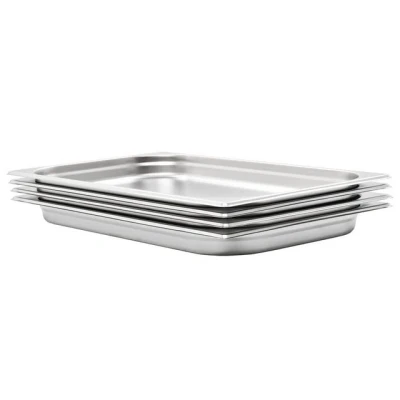 Abbildung von vidaXL Thermobehälter Gastronormbehälter 4 Stk. GN 1/1 40 mm Edelstahl