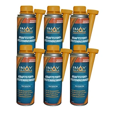 Abbildung von INOX® Kraftstoffsystem Reiniger, 6 x 250ml Additiv für alle Benzinmotoren entfernt Verschmutzungen und erhöht Lebensdauer von Motoren