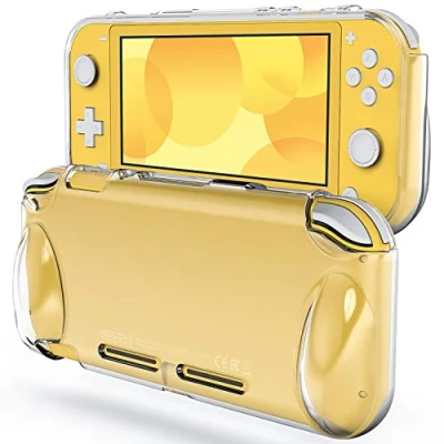 Abbildung von JETech Hülle für Nintendo Switch Lite 2019, rutschfeste Silikonhülle Schutzhülle mit Federung und Anti kratzt (HD Klar)