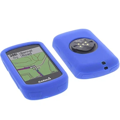 Abbildung von foto kontor Tasche kompatibel mit Garmin Edge 530 Schutzhülle Silikon Case Schutz Hülle blau