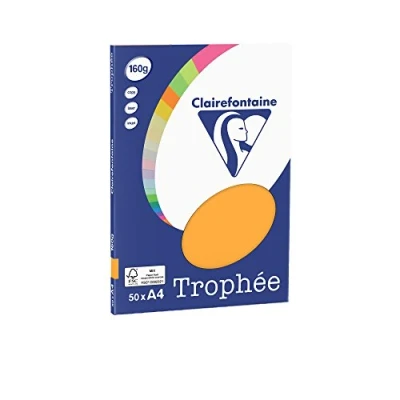 Abbildung von Clairefontaine Kopierpapier Trophee A4 160g/qm VE=50 Blatt clementine/