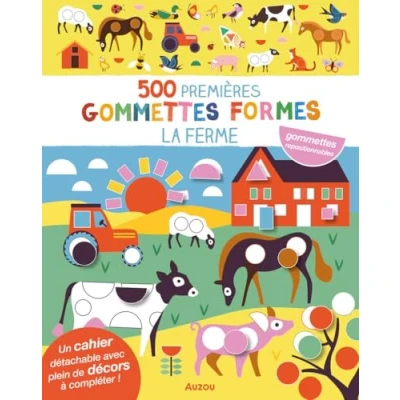 Abbildung von 500 premières gommettes formes Ferme: Mes tout premiers autocollants