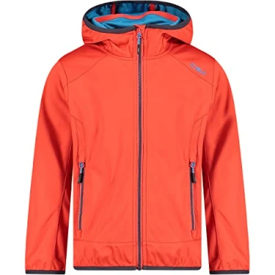 Abbildung von CMP Jungen Softshell Jacket with Fixed Hood Softshelljacke, Fire Danube, 104