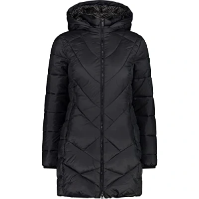 Abbildung von CMP Damenparka mit abnehmbarer Kapuze, Schwarz, D34