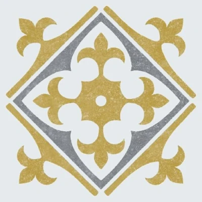 Abbildung von d c fix 6er Set Fliesenaufkleber Wall Tiles 15x15 cm Nadia gold praktische Klebefliesen für Küche, Bad &amp; Küchenrückwand selbstklebende Wand Fliesen Aufkleber wasserresistente Fliesenfolie