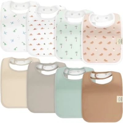 Abbildung von 8 Pack Bio Baby Lätzchen für Junge, Mädchen Drool Mädchen, Jungen, Lätzchen, Lätzchen(Roarsome)