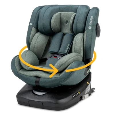 Abbildung von Osann Eno360 i Size, drehbarer Kindersitz 40 150 cm, Reboarder mit Isofix, Baby Autositz Universe Green