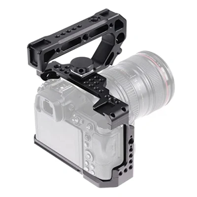 Abbildung von Hersmay Camera Cage with Top Handle for Nikon Z5/ Z6/ Z7/ Z6II/ Z7II Mirrorless