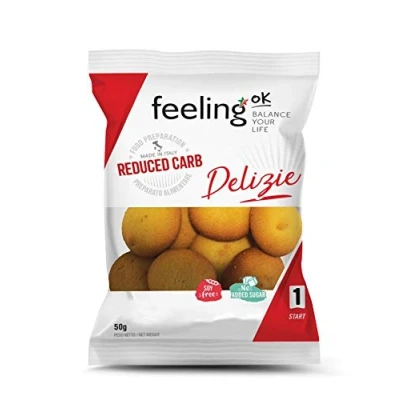 Abbildung von Feeling OK Protein Keks Delizia Start 1 (30% Protein) 50g Beutel Vanille Zitrone