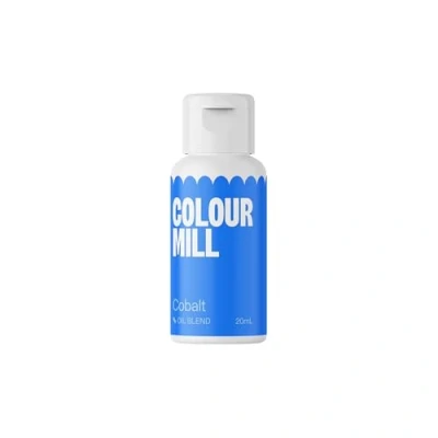 Abbildung von Colour Mill Oil Blend Cobalt Lebensmittelfarbe auf Ölbasis Lebensmittelfarben für Schokolade, Fondant, Cupcakes, Kuchen, Backen, Macaron Food Coloring Tortendeko 20ml