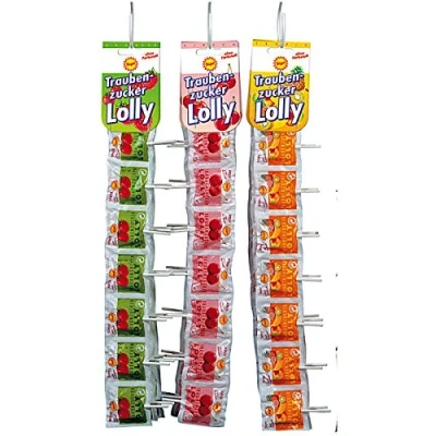 Abbildung von Frigeo Traubenzucker Lolly Ketten 3 fach sortiert 40st.