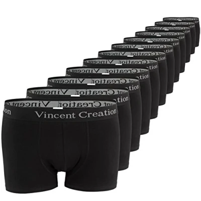 Abbildung von Vincent Creation 12 STÜCK Panties, Herren, Größe: XXL, Schwarz
