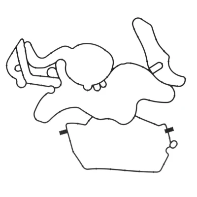 Abbildung von ELRING 122.472 Dichtung, Gehäusedeckel (Kurbelgehäuse) stirnseitig AUDI: A6 C7 Limousine, Avant, Q5