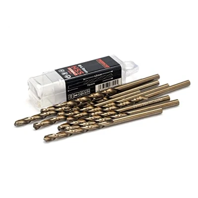 Abbildung von Ferrcan HSS Metallbohrer DIN338 M35 Kobalt, 3 7 mm (Packung mit 10 Stück) (4 mm)