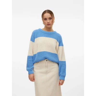 Abbildung von Vero Moda Rundhalspullover &quot;VMAGATE BLOCK LS O NECK PULLOVER ENT&quot;, Colorblock Design