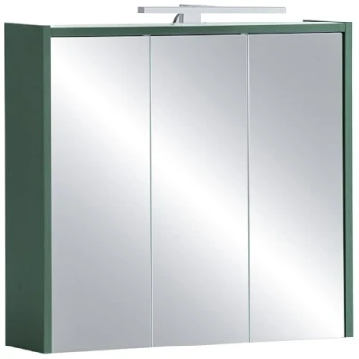 Abbildung von Lomadox Spiegelschrank Badezimmer Spiegel Badezimmerspiegel Kosmetikspiegel modern in grün mit LED Beleuchtung