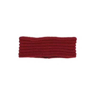 Abbildung von Sterntaler Baby Jungen Stirnband Strick Rippenmuster Winter gefüttert mit Baumwollfleece dunkelrot, 49