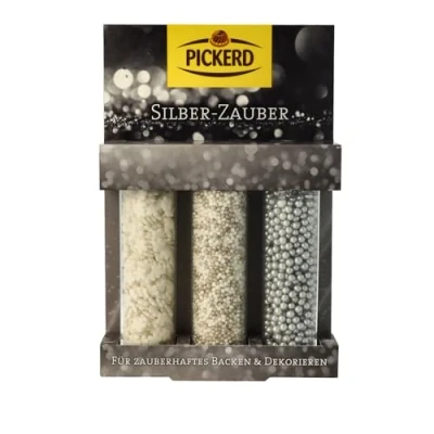 Abbildung von Pickerd Zuckerdekor/Streudekor &quot;SILBER ZAUBER&quot; (3 Varianten / 70 g) BACK DEKORATION