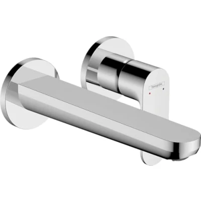 Abbildung von hansgrohe Waschtischarmatur &quot;Rebris S&quot;, Unterputz für Wandmontage mit Auslauf 20cm