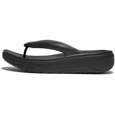 Abbildung von Fitflop Zehentrenner &quot;RELIEFF RECOVERY TOE POST SANDALS TONAL RUBBER&quot;, Keilabsatz, Sommerschuh, Schlappen mit Microwobbleboard