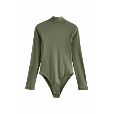 Abbildung von Next ROLL NECK Langarmshirt, Damen, Größe: Medium, Olive green