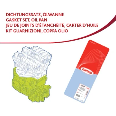 Abbildung von CORTECO 427019P Dichtungssatz, Kurbelgehäuse mit Dichtung