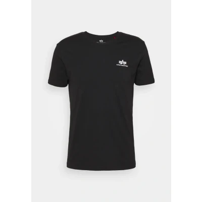 Abbildung von Alpha Industries Reflective Tshirt print, Herren, Größe: Large, Black/reflective