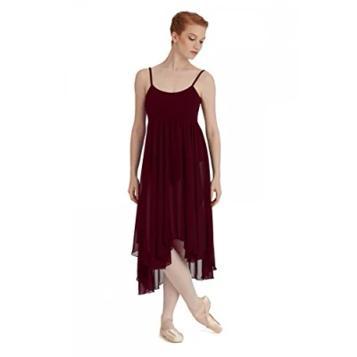 Abbildung von Capezio Damen Camisole Empire Dress Tanzkleider Für Erwachsene, Burgunderfarben, M EU