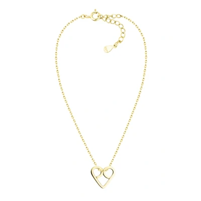 Abbildung von Sofia Milani Damen Halskette 925 Silber vergoldet/golden Herz Anhänger N0484