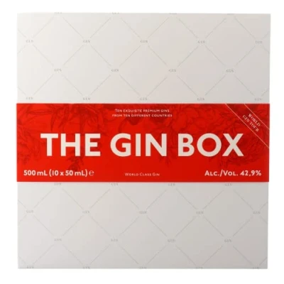 Abbildung von The Gin Box Tasting Set mit 10 Sorten aus Ländern (Edition 2)