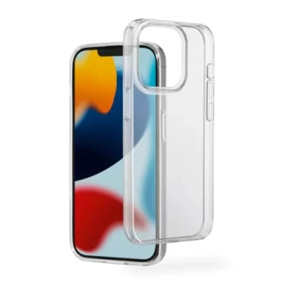 Abbildung von Hama Hülle für iPhone 13 Pro (Handyhülle, Schutzhülle Rückseite, Case, Kratzfest, extra Schutz Kamera und Display, Wireless Charging kompatibel, transparent, Slim, dünn) durchsichtig