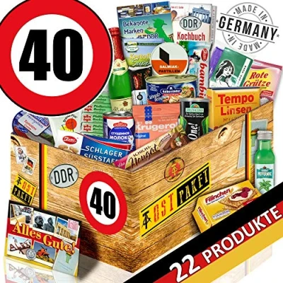 Abbildung von Spezialitäten Korb/DDR Geschenke/Geburtstag 40 / Geschenk Korb für Ihn