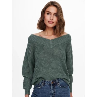 Abbildung von ONLY Onlmelton LIFE Strickpullover, Damen, Größe: Small, Balsam green