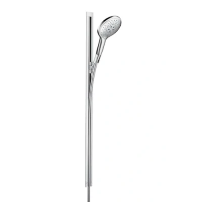 Abbildung von hansgrohe Brausegarnitur &quot;Raindance Select S&quot;, (Komplett Set), 15cm, mit Duschstange 90cm, chrom