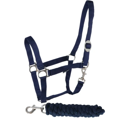 Abbildung von Harry&#039;s Horse Halfterset Initial Full Dunkelblau