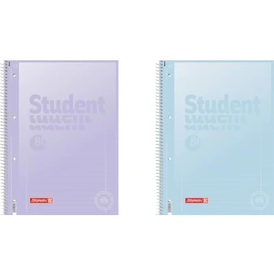Abbildung von Brunnen Collegeblock Premium Student „Pastell 2“ A4, Lineatur 27, 80 Blatt, pastellblau/pastelllila