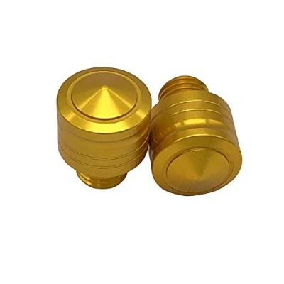 Abbildung von Motorrad M10 CNC Aluminium Anodische Oxidation Rückspiegel Adapter Spiegel Blindstopfen Schrauben Gewinde Für Yamaha MT09 FZ09 FJ09 XSR900 TRACER900 FZ07 MT07 XSR700 TRACER700 MT125 MT10 MT25 (Gold)