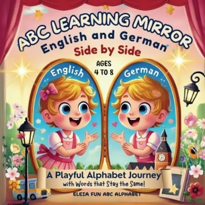 Abbildung von ABC LEARNING MIRROR ENGLISH AND GERMAN SIDE BY SIDE: A Playful Alphabet Journey with Words that Stay the Same! AGES 4 TO 8